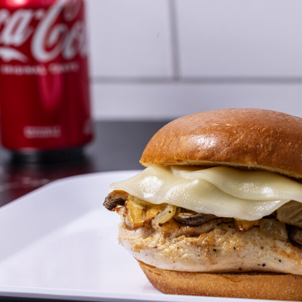 Shroom and Onion Grilled Chicken Sandwich