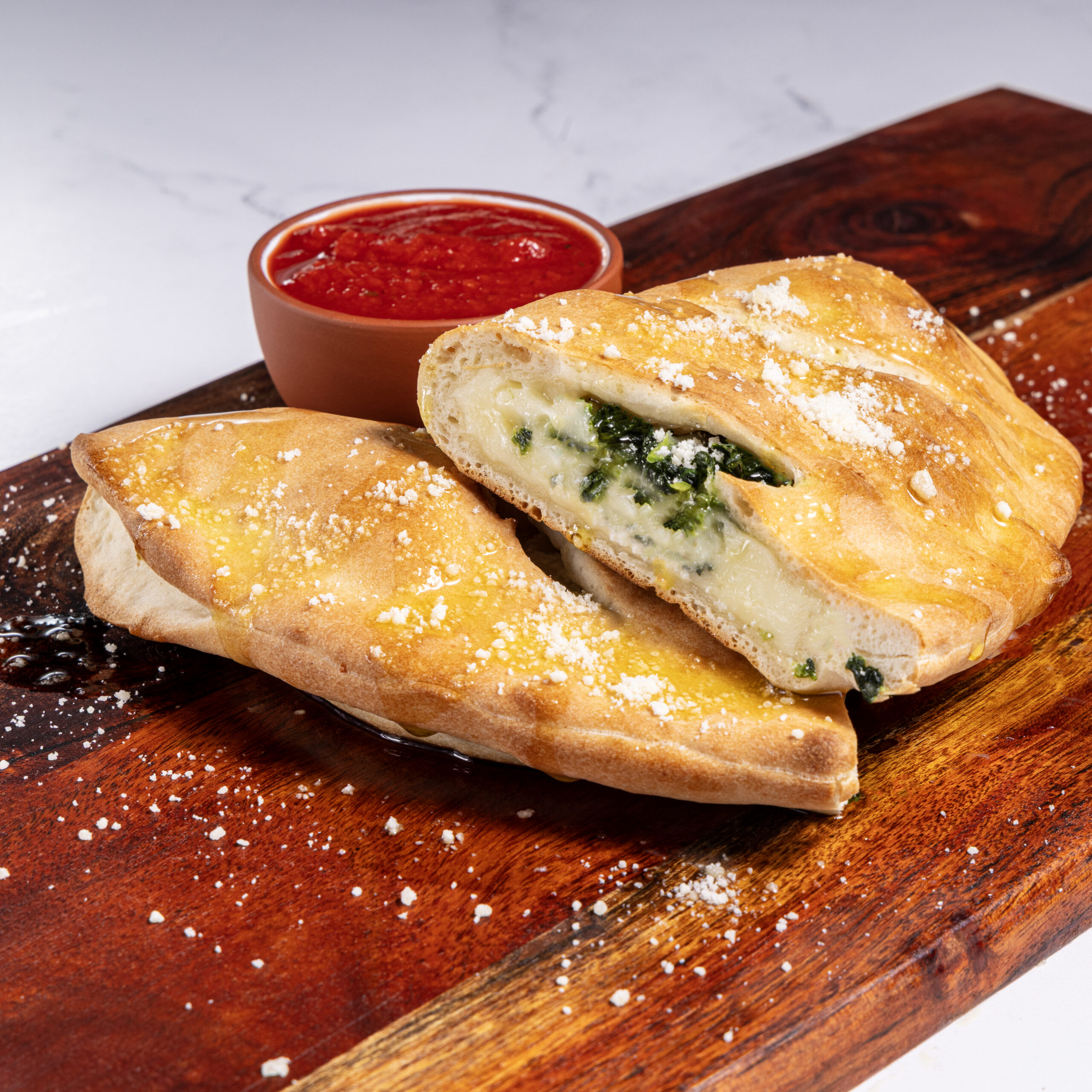 Best spinach calzone in Glenside, PA.